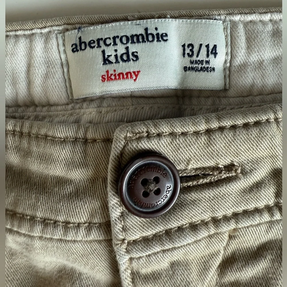 Abercrombie Kids Boys Chinos Pants A&F Skinny  Straight Casual Formal Size 13 14